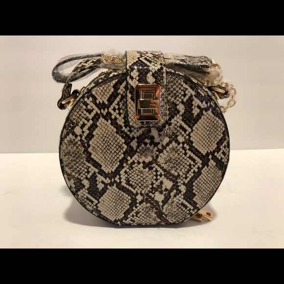 snake print purse